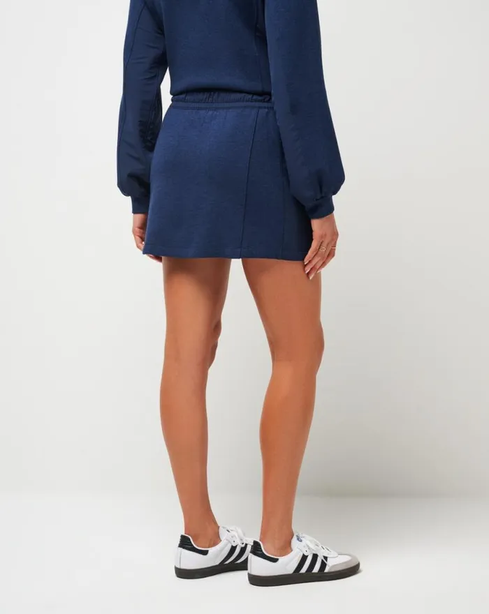 TravisMathew DELIGHTFUL SKIRT Heather Navy Blazer Women Skorts TravisMathew DELIGHTFUL SKIRT Heather Navy Blazer Women Skorts