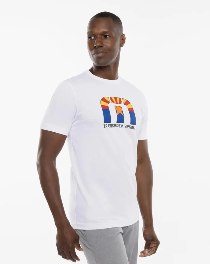 TravisMathew DESERT MAN TEE White Men Tees TravisMathew DESERT MAN TEE White Men Tees