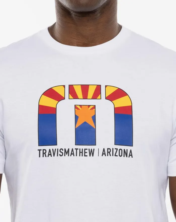 TravisMathew DESERT MAN TEE White Men Tees TravisMathew DESERT MAN TEE White Men Tees