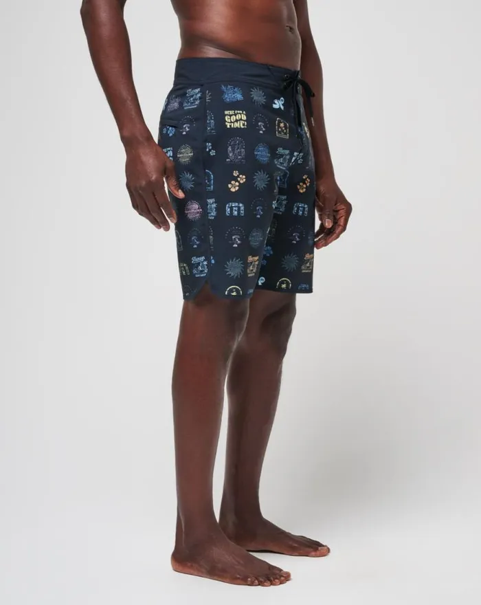 TravisMathew LONGBOARDERS BOARDSHORT Black Men Shorts TravisMathew LONGBOARDERS BOARDSHORT Black Men Shorts