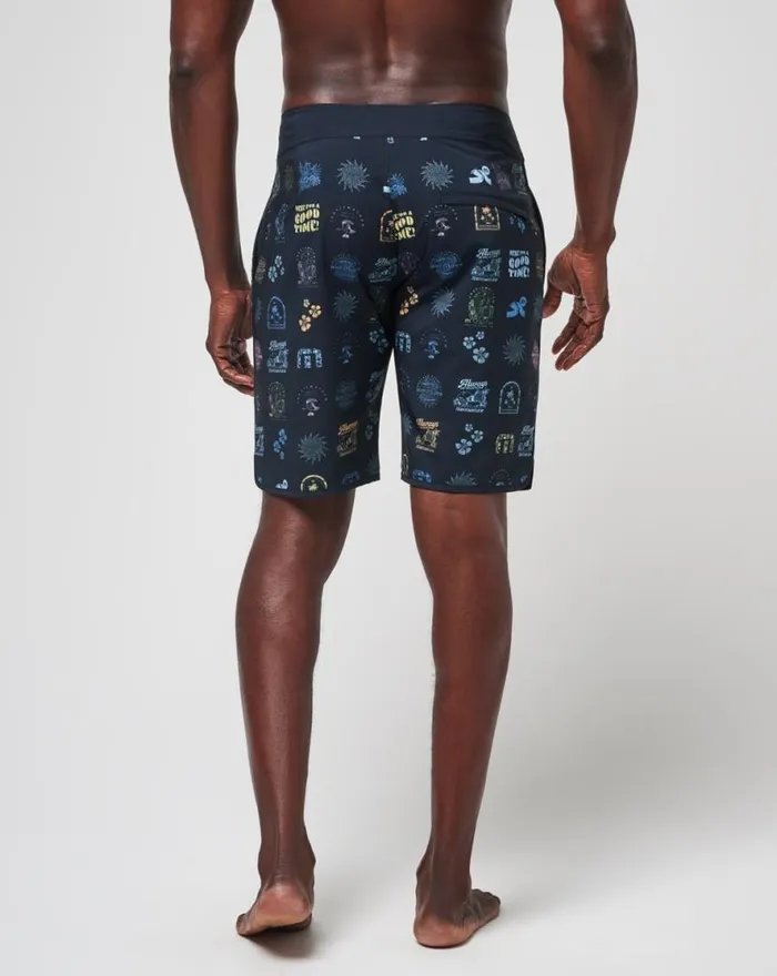 TravisMathew LONGBOARDERS BOARDSHORT Black Men Shorts TravisMathew LONGBOARDERS BOARDSHORT Black Men Shorts