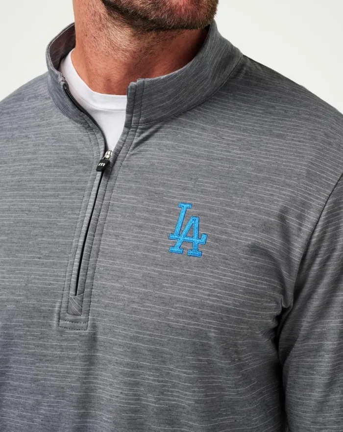 TravisMathew LOS ANGELES DODGERS THE HEATER QUARTER ZIP Sleetquiet Shade Men Quarter Zips TravisMathew LOS ANGELES DODGERS THE HEATER QUARTER ZIP Sleetquiet Shade Men Quarter Zips