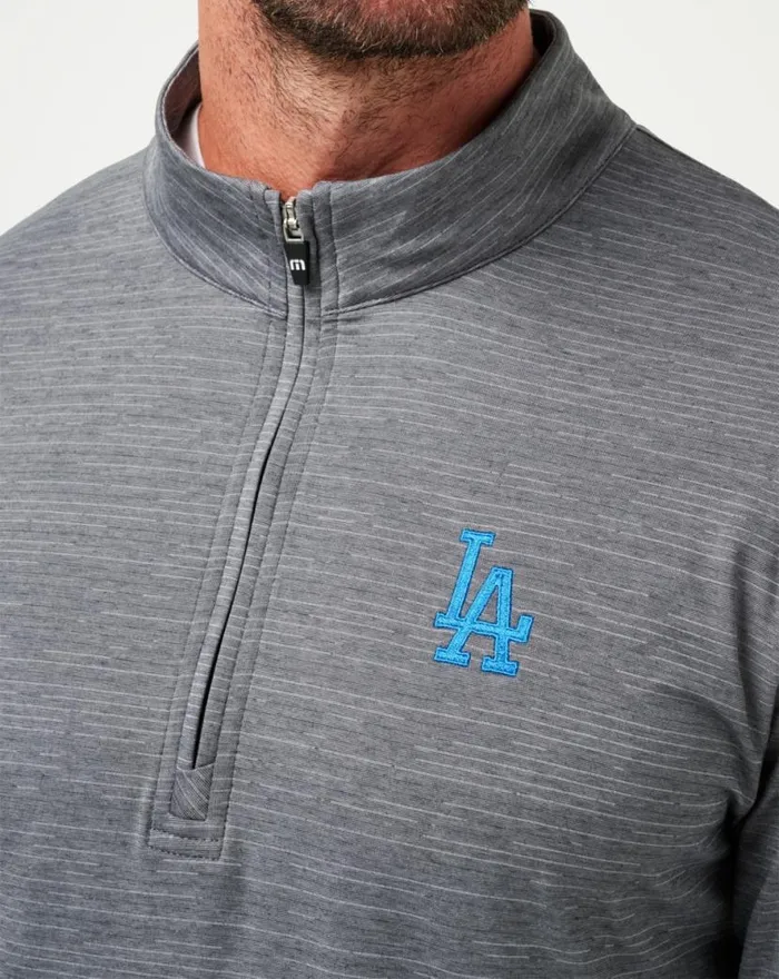 TravisMathew LOS ANGELES DODGERS THE HEATER QUARTER ZIP Sleetquiet Shade Men Quarter Zips TravisMathew LOS ANGELES DODGERS THE HEATER QUARTER ZIP Sleetquiet Shade Men Quarter Zips