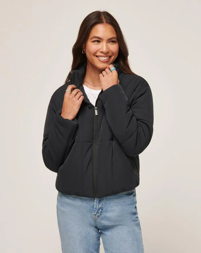 TravisMathew MONT BLANC PUFFER Black Women Jackets TravisMathew MONT BLANC PUFFER Black Women Jackets