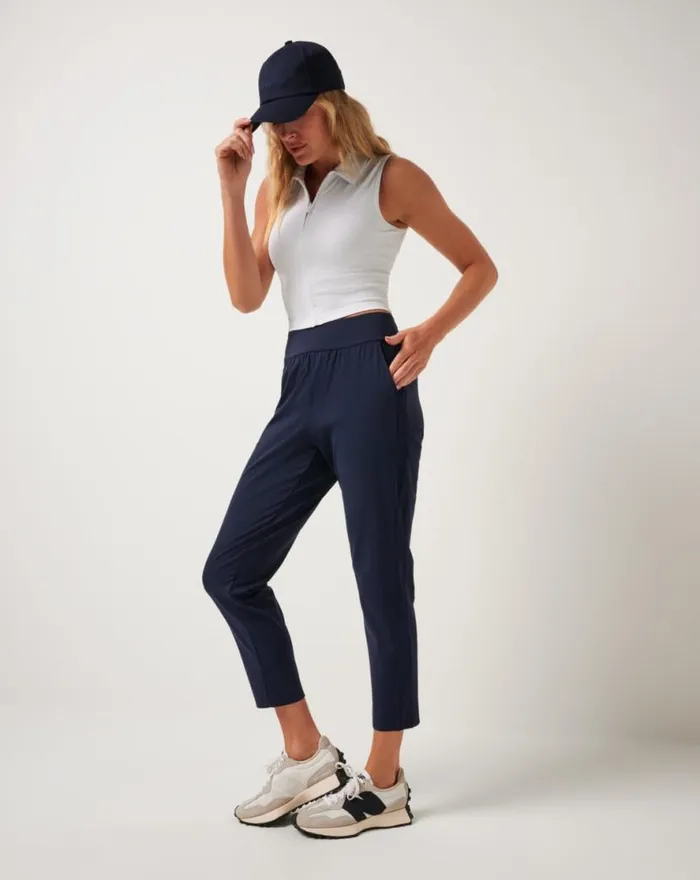 TravisMathew MOVEKNIT RESILIENCE PANT Navy Blazer Women Pants