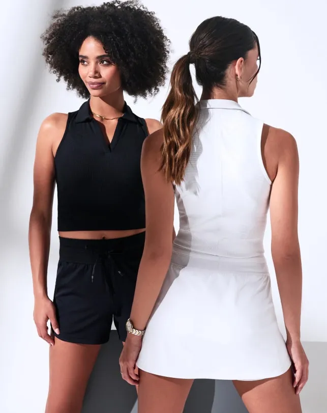 TravisMathew MOVEKNIT TIE SHORT Black Women Shorts TravisMathew MOVEKNIT TIE SHORT Black Women Shorts