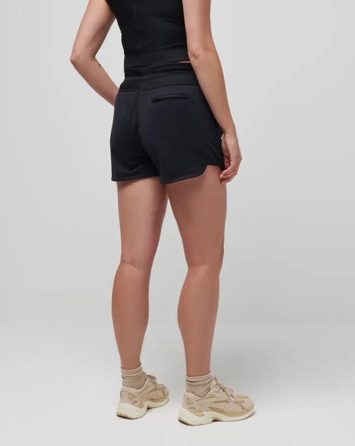 TravisMathew MOVEKNIT TIE SHORT Black Women Shorts TravisMathew MOVEKNIT TIE SHORT Black Women Shorts