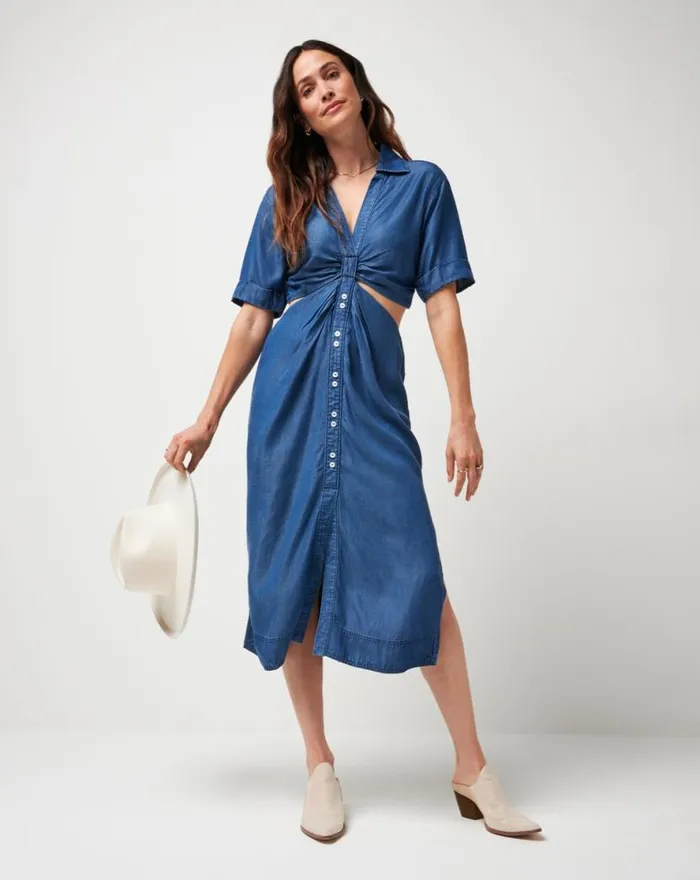 TravisMathew OLD HAVANA DRESS Copen Blue Women Dresses TravisMathew OLD HAVANA DRESS Copen Blue Women Dresses
