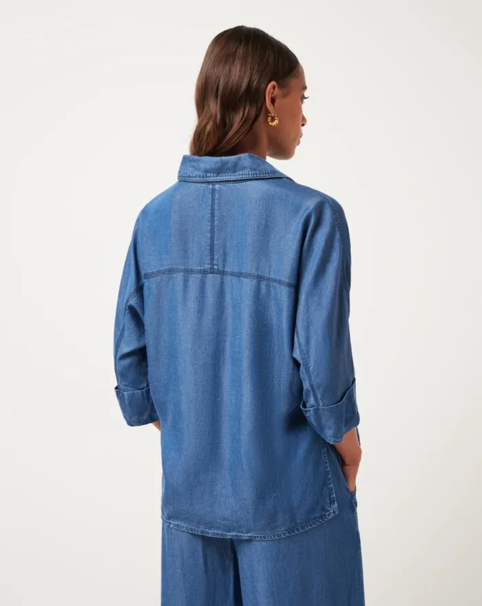 TravisMathew OLD HAVANA TOP Copen Blue Women Shirts and Tops TravisMathew OLD HAVANA TOP Copen Blue Women Shirts and Tops