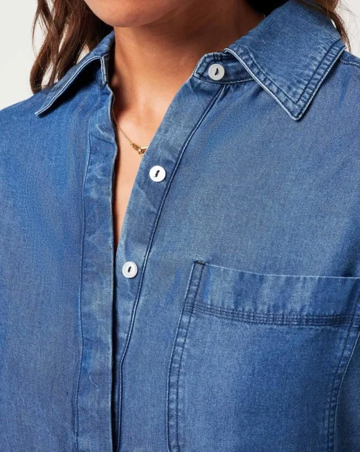 TravisMathew OLD HAVANA TOP Copen Blue Women Shirts and Tops TravisMathew OLD HAVANA TOP Copen Blue Women Shirts and Tops