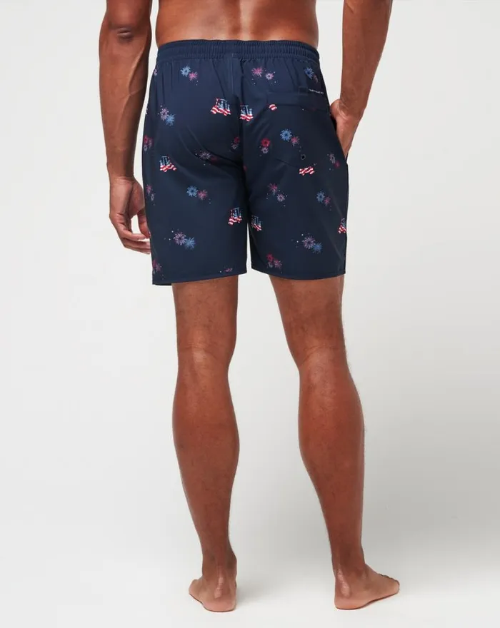 TravisMathew POOLSIDE PATRIOT BOARDSHORT Total Eclipse Men Shorts TravisMathew POOLSIDE PATRIOT BOARDSHORT Total Eclipse Men Shorts