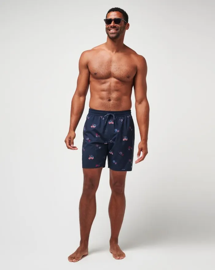 TravisMathew POOLSIDE PATRIOT BOARDSHORT Total Eclipse Men Shorts TravisMathew POOLSIDE PATRIOT BOARDSHORT Total Eclipse Men Shorts