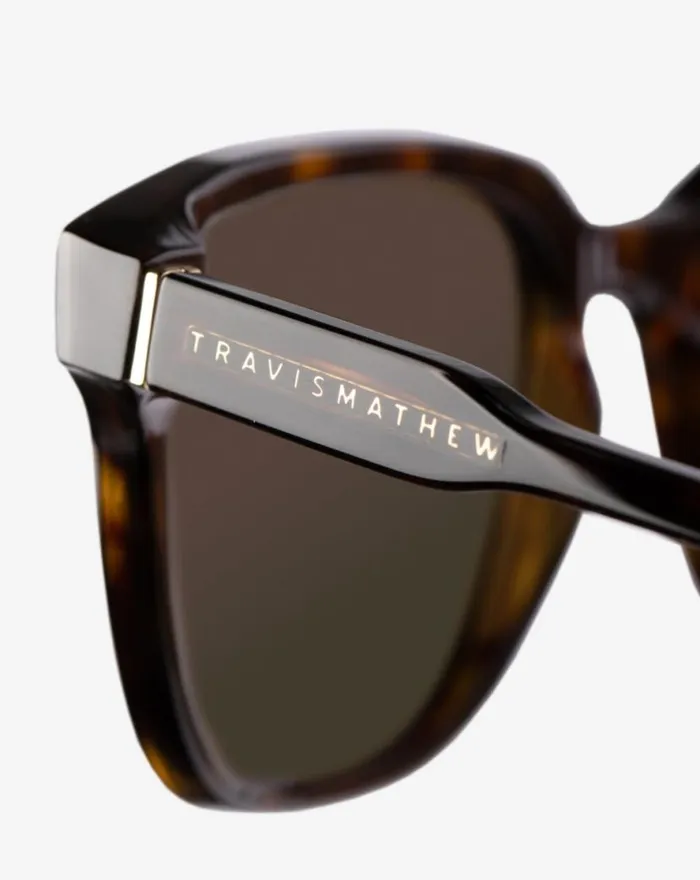 TravisMathew SUNDAZE 20 SUNGLASSES Brown Tort MenWomen Sunglasses