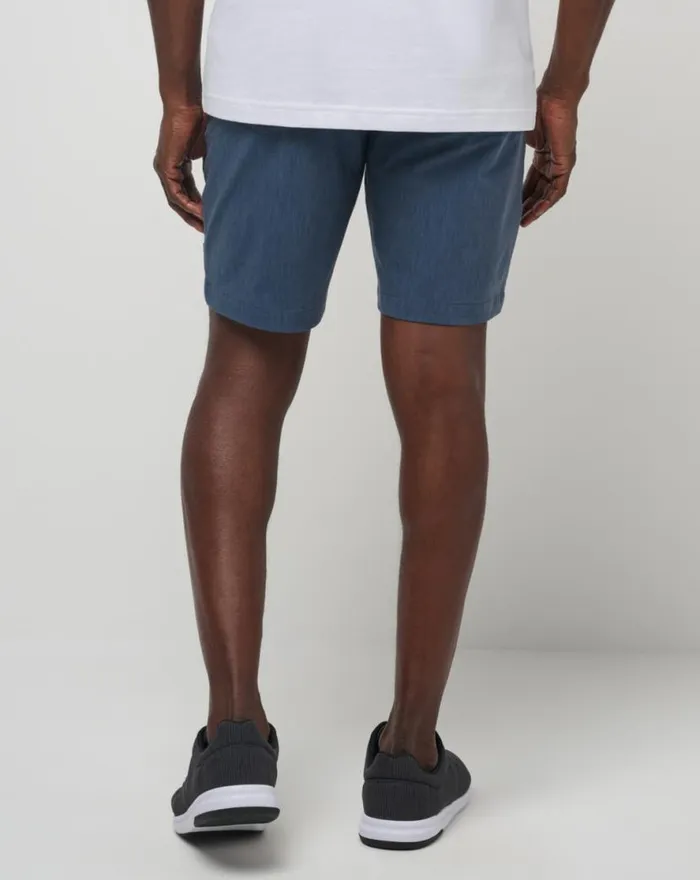 TravisMathew TECH CHINO POCKET SHORT 8IN Heather Total Eclipse Men Shorts TravisMathew TECH CHINO POCKET SHORT 8IN Heather Total Eclipse Men Shorts