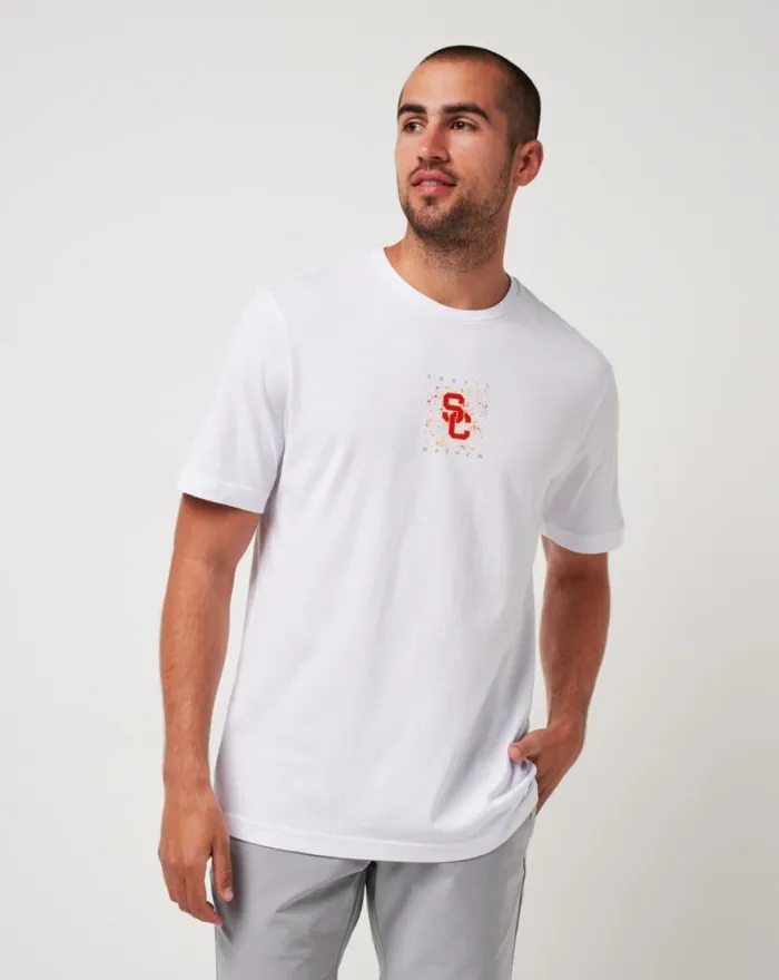 TravisMathew USC SCHOOL SPIRIT TEE White Men Tees