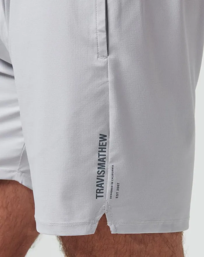 TravisMathew WANDERLUST EWAIST SHORT 75IN Micro Chip Men Shorts TravisMathew WANDERLUST EWAIST SHORT 75IN Micro Chip Men Shorts
