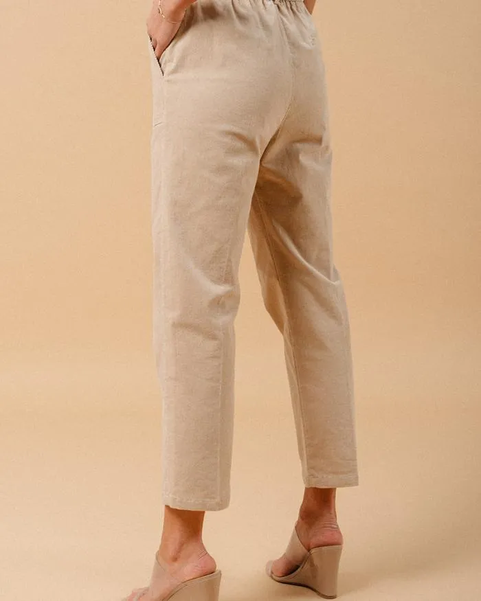 TROUSERS BEIGE MANDALA Shop Grace and Mila Velvet Trousers