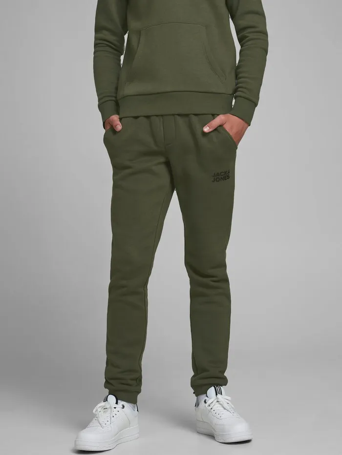 Trousers JACK and JONES Junior BOYS JOGGER SWEATPANTS Green Forest Night Online Trousers JACK and JONES Junior BOYS JOGGER SWEATPANTS Green Forest Night Online