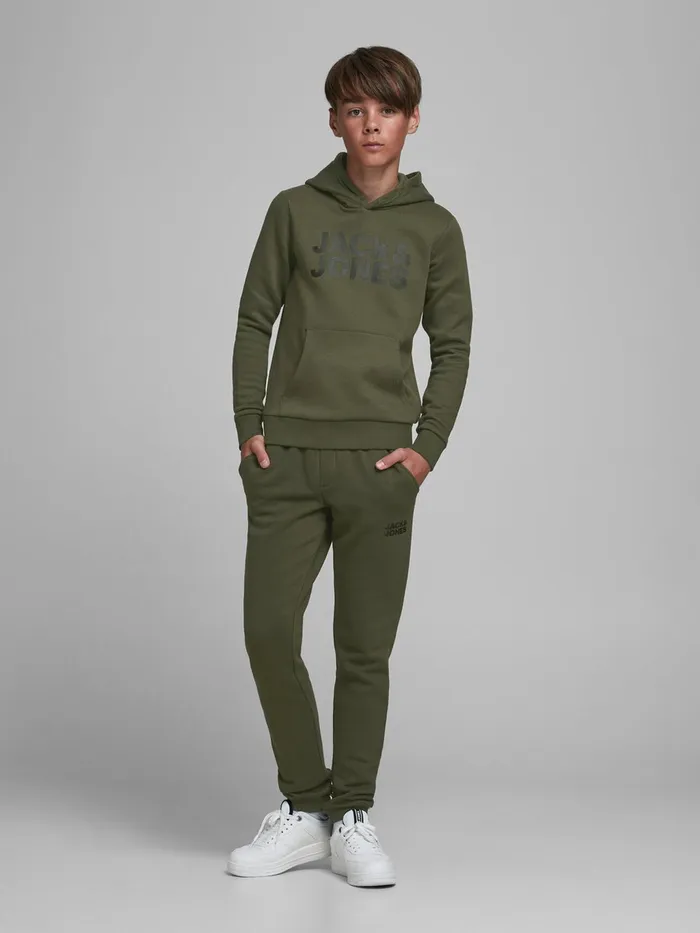 Trousers JACK and JONES Junior BOYS JOGGER SWEATPANTS Green Forest Night Online