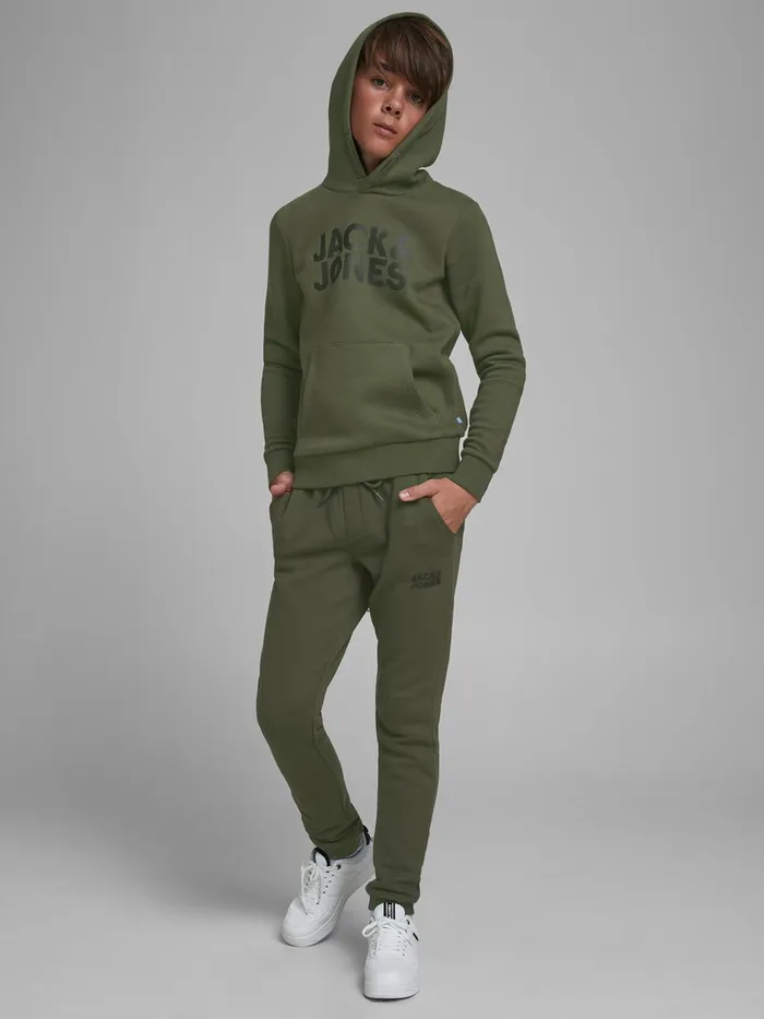 Trousers JACK and JONES Junior BOYS JOGGER SWEATPANTS Green Forest Night Online