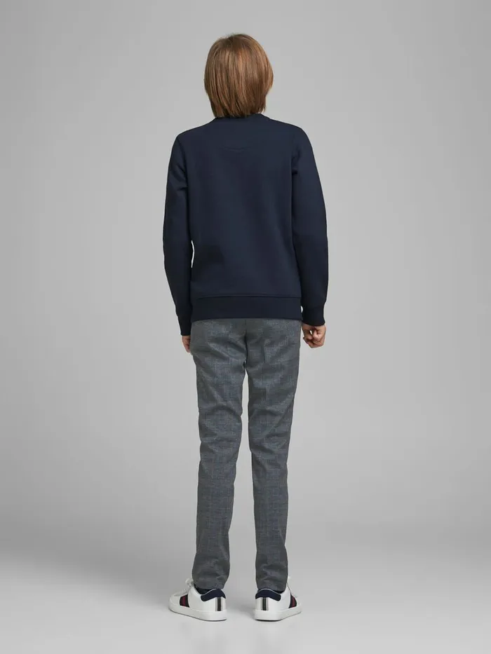 Trousers JACK and JONES Junior BOYS SMART TROUSERS Grey Dark Grey