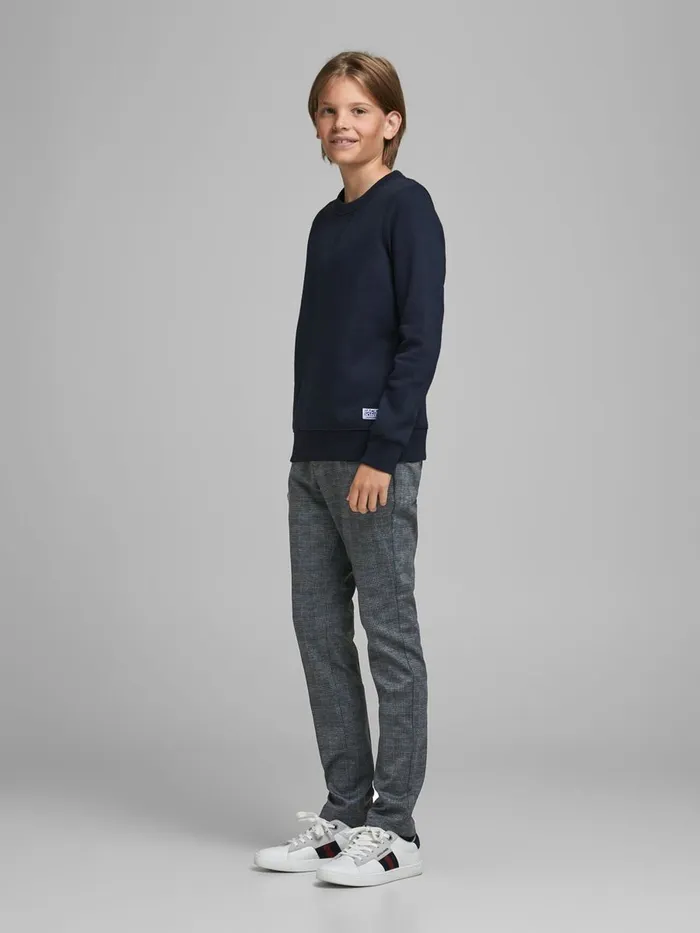 Trousers JACK and JONES Junior BOYS SMART TROUSERS Grey Dark Grey
