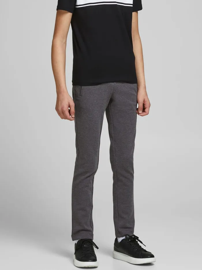 Trousers JACK and JONES Junior BOYS VEGA TRASH TROUSERS Grey Dark Grey Melange Trousers JACK and JONES Junior BOYS VEGA TRASH TROUSERS Grey Dark Grey Melange