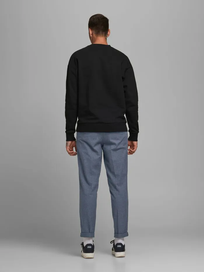 Trousers JACK and JONES Mens ACE MILTON AKM CHINOS Blue Dark Grey Melange