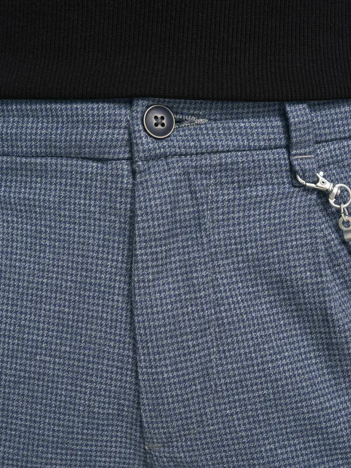 Trousers JACK and JONES Mens ACE MILTON AKM CHINOS Blue Dark Grey Melange