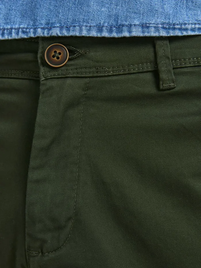 Trousers JACK and JONES Mens MARCO BOWIE CHINOS Green Forest Night