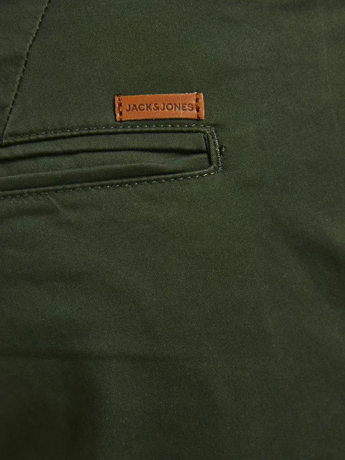 Trousers JACK and JONES Mens MARCO BOWIE CHINOS Green Forest Night