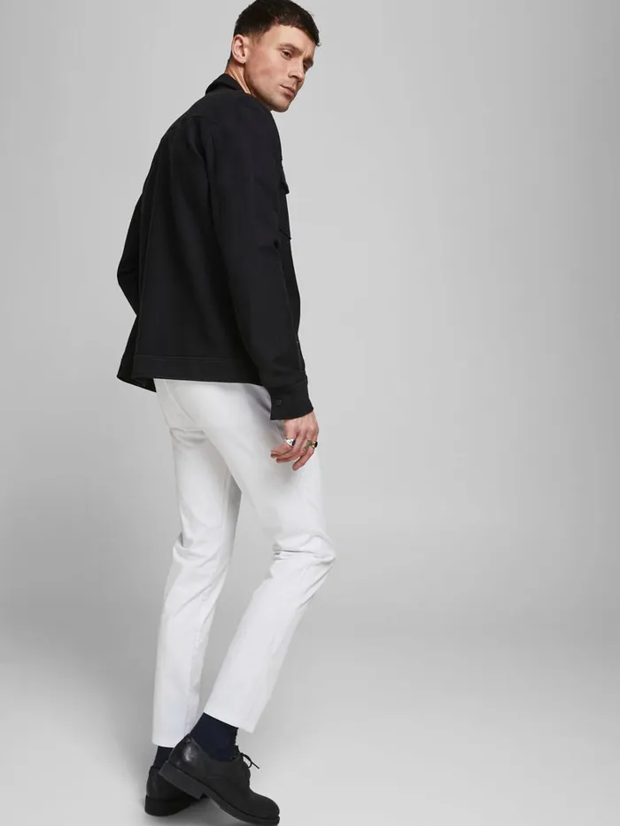 Trousers JACK and JONES Mens MARCO BOWIE SA CHINOS White White