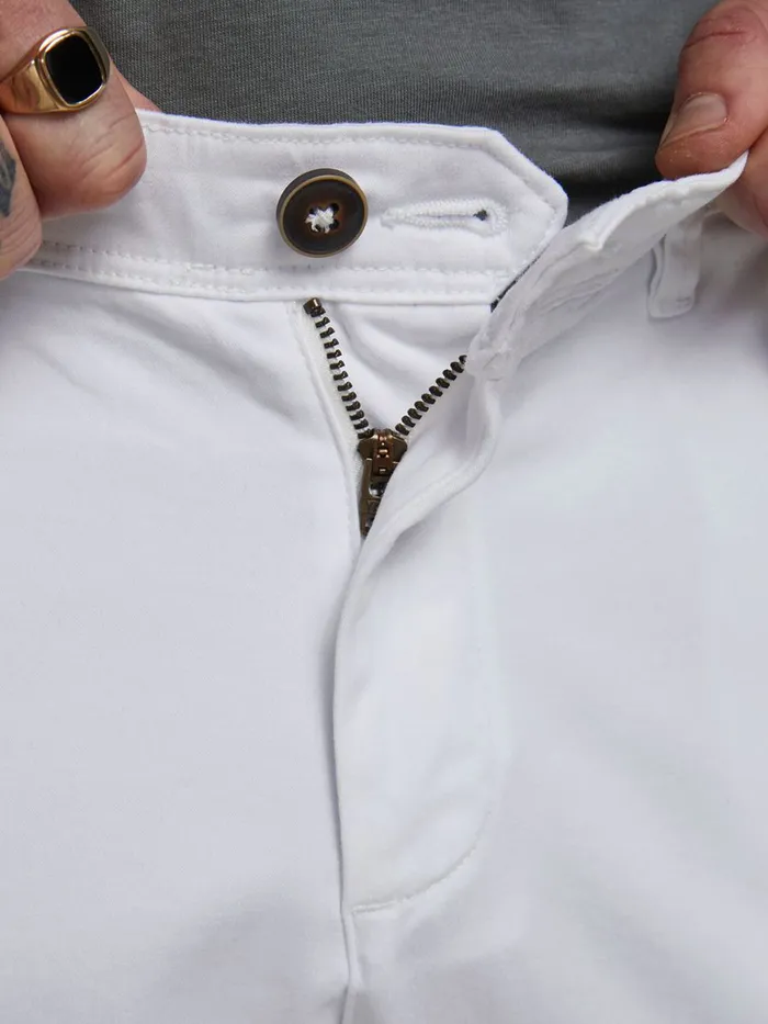 Trousers JACK and JONES Mens MARCO BOWIE SA CHINOS White White