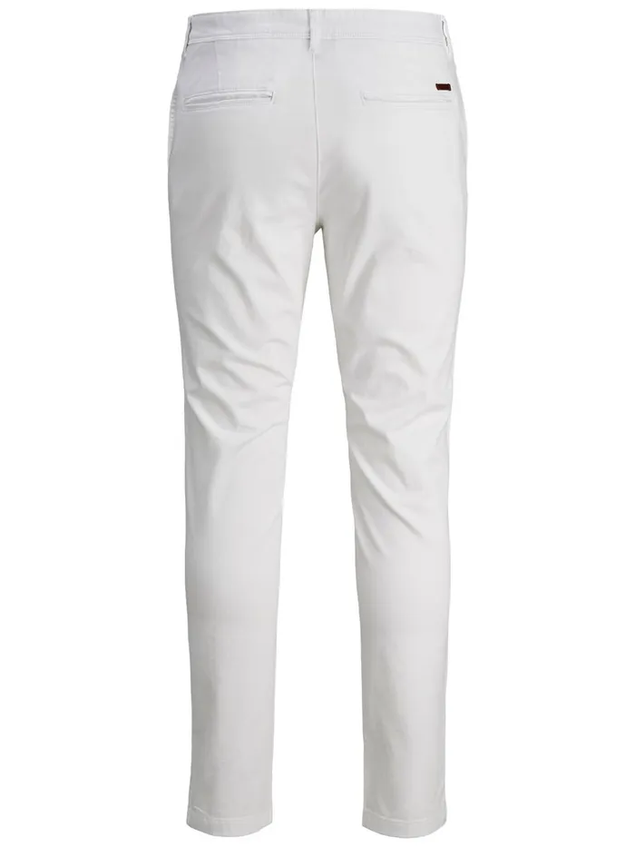 Trousers JACK and JONES Mens MARCO BOWIE SA CHINOS White White