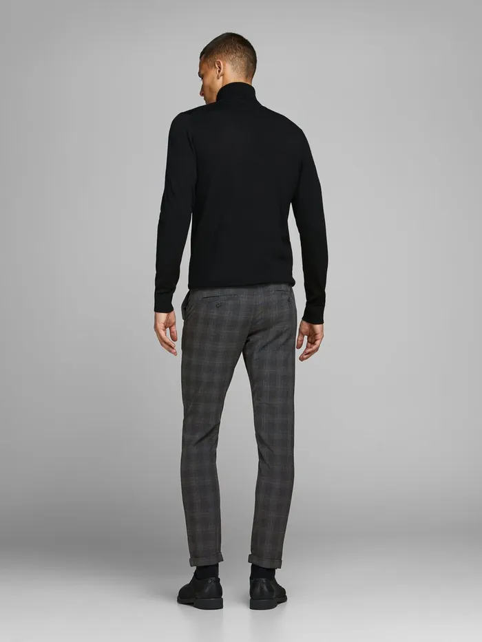 Trousers JACK and JONES Mens MARCO CONNOR AKM773 DG CHINOS Grey Dark Grey