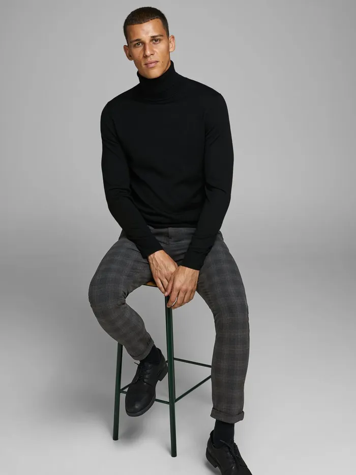 Trousers JACK and JONES Mens MARCO CONNOR AKM773 DG CHINOS Grey Dark Grey