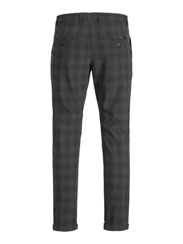 Trousers JACK and JONES Mens MARCO CONNOR AKM773 DG CHINOS Grey Dark Grey