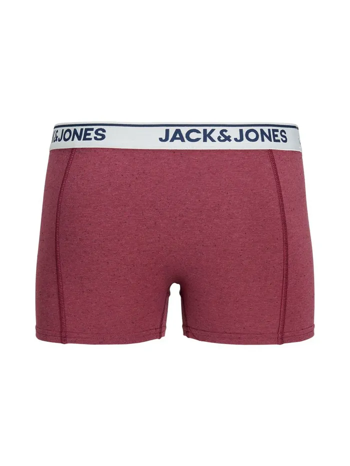 Underwear JACK and JONES Mens 3PACK LOGO TRUNKS Red Marshmallow Gift 4 You