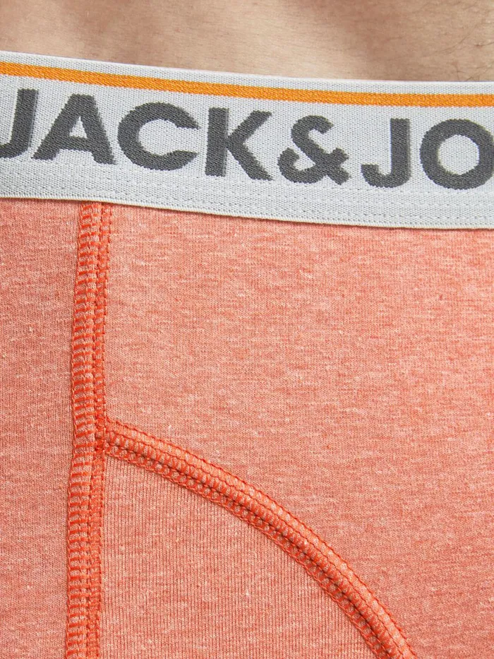 Underwear JACK and JONES Mens 3PACK MELANGE TRUNKS Orange Palace Blue Gift Ideas