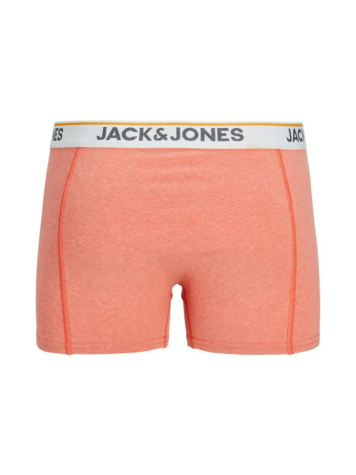 Underwear JACK and JONES Mens 3PACK MELANGE TRUNKS Orange Palace Blue Gift Ideas