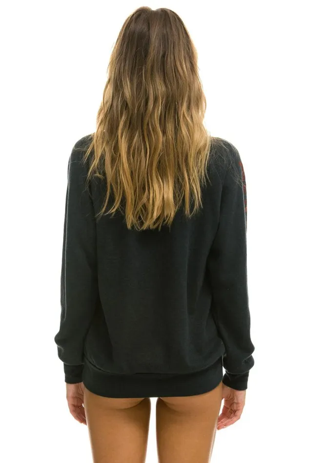 Vail Crew Sweatshirt 8211 Charcoal WomenMen Aviator Nation Sweatshirts