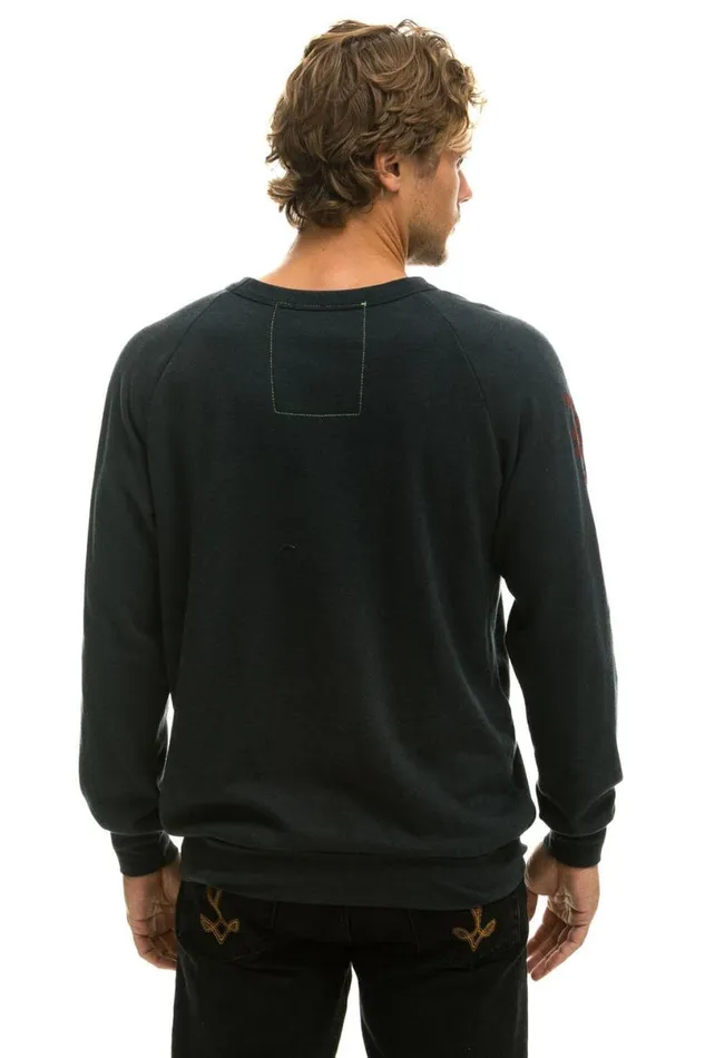 Vail Crew Sweatshirt 8211 Charcoal WomenMen Aviator Nation Sweatshirts