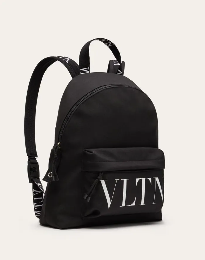 Valentino Backpacks Man Vltn Nylon Backpack For Man In Blackwhite Blackwhite Valentino Backpacks Man Vltn Nylon Backpack For Man In Blackwhite Blackwhite