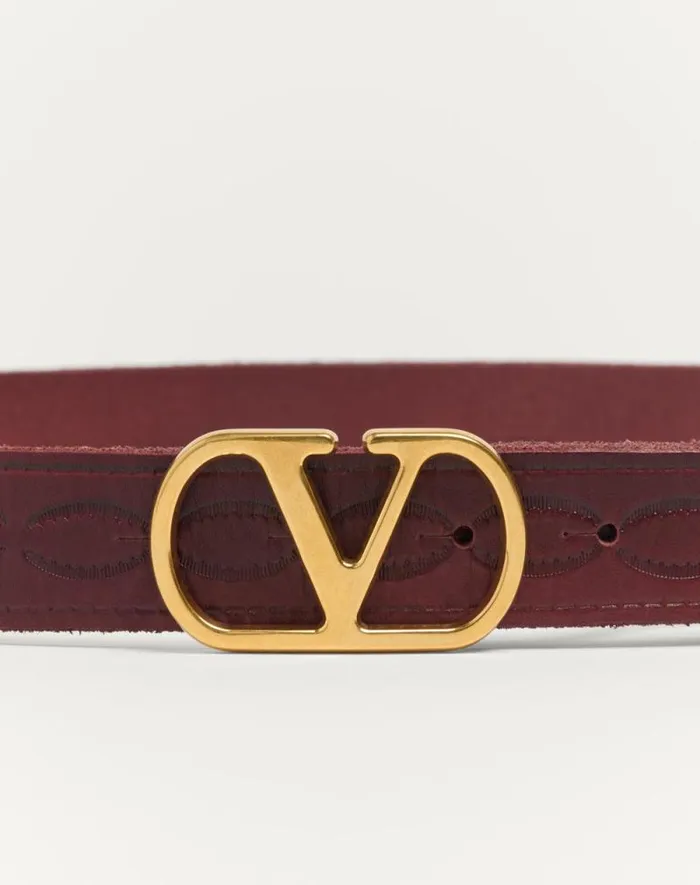 Valentino Belts Man Vlogo Signature Calfskin Belt 30 Mm For Man In Black Black Valentino Belts Man Vlogo Signature Calfskin Belt 30 Mm For Man In Black Black