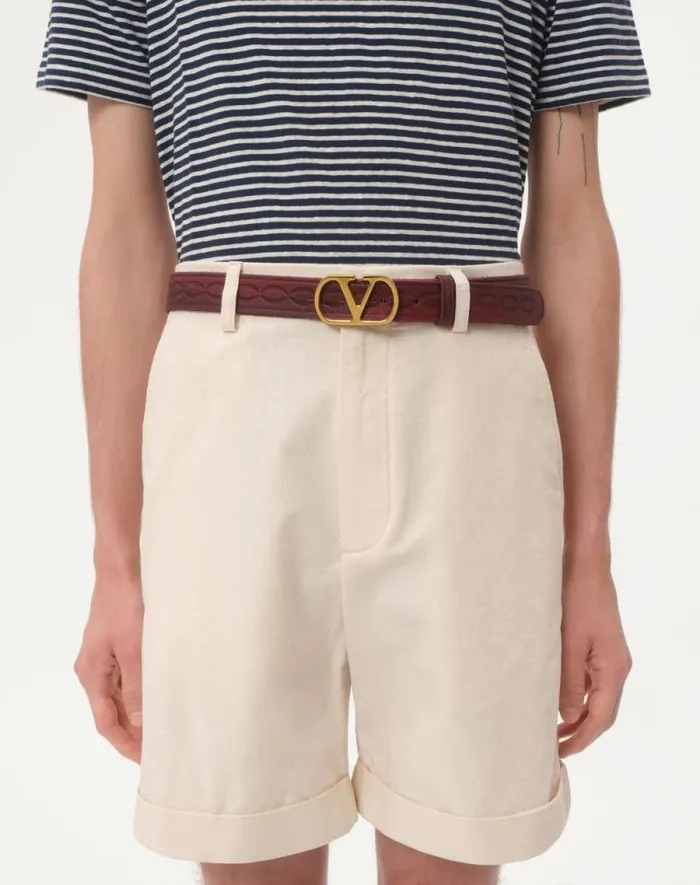 Valentino Belts Man Vlogo Signature Calfskin Belt 30 Mm For Man In Black Black Valentino Belts Man Vlogo Signature Calfskin Belt 30 Mm For Man In Black Black