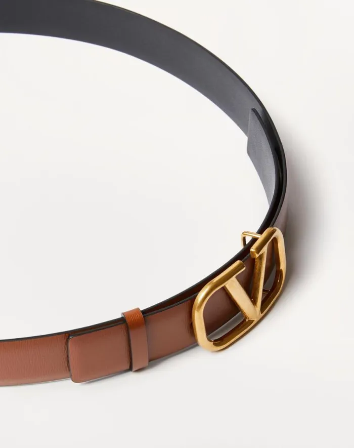 Valentino Belts Man Vlogo Signature Calfskin Belt For Man In Saddle Brown Saddle Brown Valentino Belts Man Vlogo Signature Calfskin Belt For Man In Saddle Brown Saddle Brown