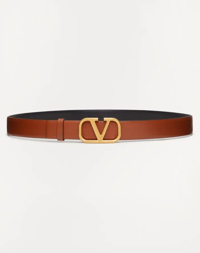 Valentino Belts Man Vlogo Signature Calfskin Belt For Man In Saddle Brown Saddle Brown Valentino Belts Man Vlogo Signature Calfskin Belt For Man In Saddle Brown Saddle Brown