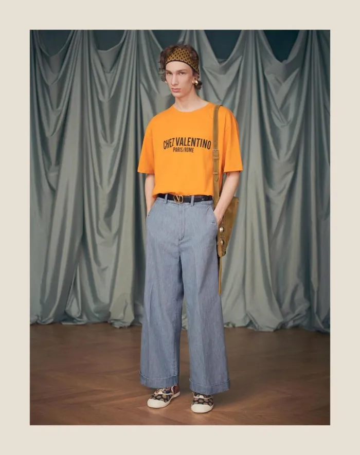Valentino Denim Man Cuffed Denim Pants For Man In Denim Denim Valentino Denim Man Cuffed Denim Pants For Man In Denim Denim
