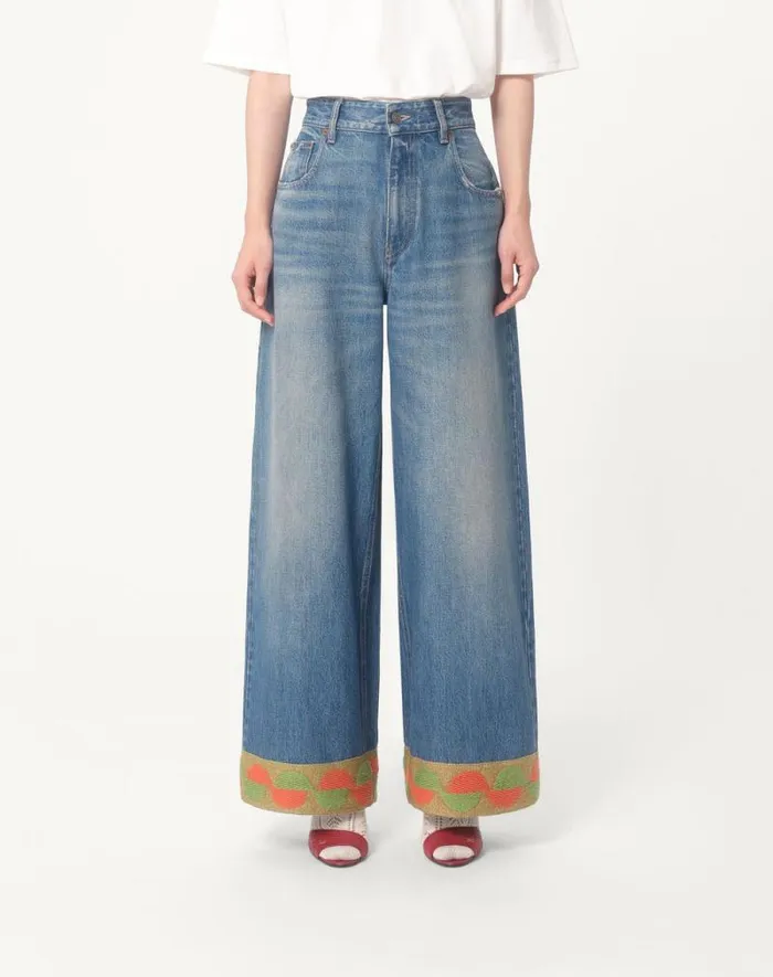 Valentino Denim Woman Denim Pants For Woman In Denim Denim Valentino Denim Woman Denim Pants For Woman In Denim Denim