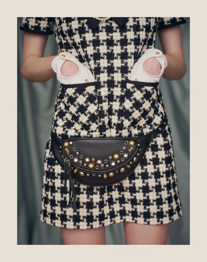 Valentino Dresses Woman Damier Light Tweed Short Dress For Woman In Ivoryblack Ivoryblack Valentino Dresses Woman Damier Light Tweed Short Dress For Woman In Ivoryblack Ivoryblack